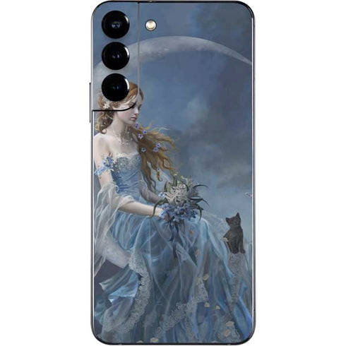 Fairy with Black Cat Sitting on Moon by Nene Thomas Galaxy S22 Plus Skin
